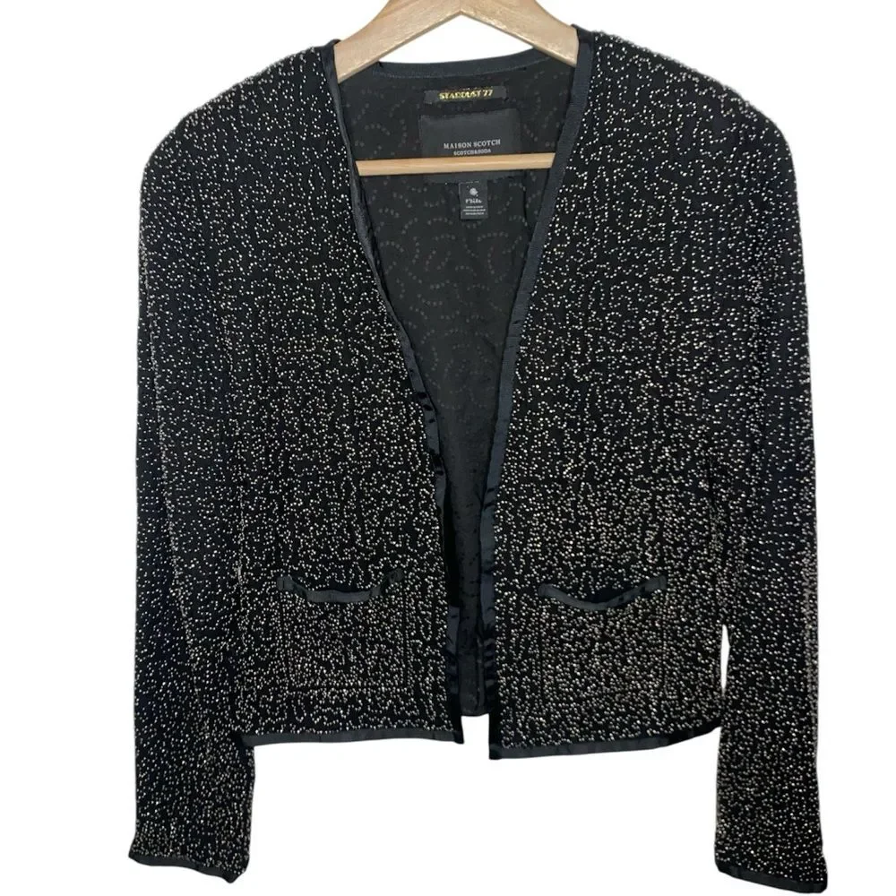 Maison Scotch & Soda Stardust 77 Women’s Black Embellished Jacket